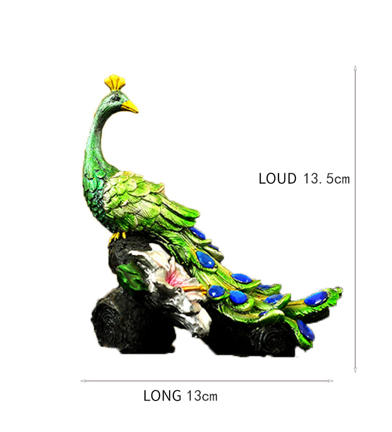 Mascot Resin Craft Peacock Decorative Ornament Creative Gift Home & Office Decor Direct from Manufacturer