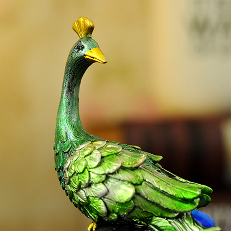 Mascot Resin Craft Peacock Decorative Ornament Creative Gift Home & Office Decor Direct from Manufacturer
