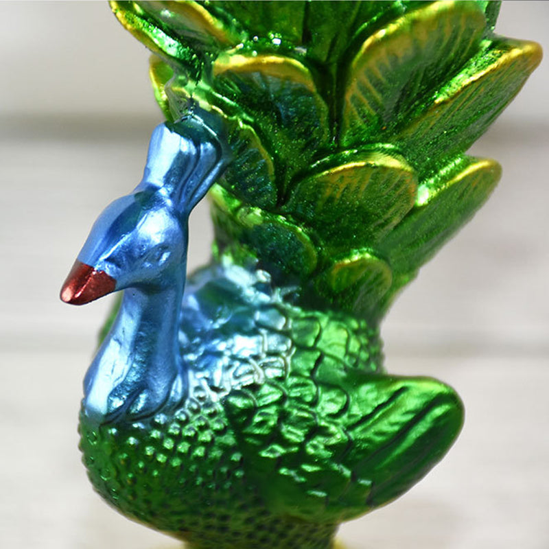 Romantic Restaurant Creative European-Style Peacock Candlestick Resin Craft Indoor Soft Furnishing Home Decor Ornament