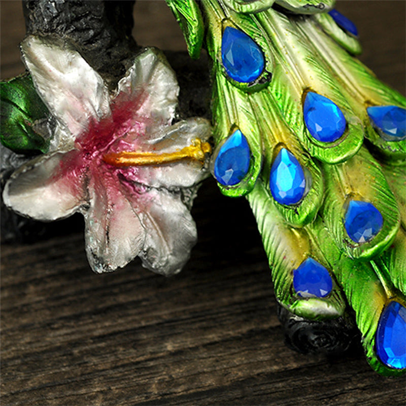 Mascot Resin Craft Peacock Decorative Ornament Creative Gift Home & Office Decor Direct from Manufacturer