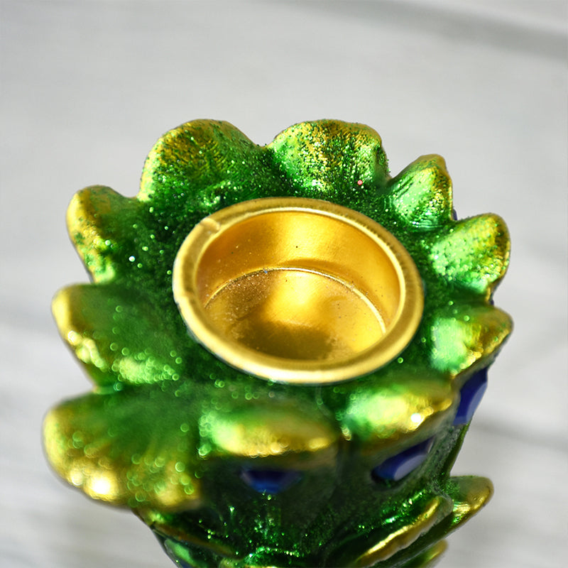Romantic Restaurant Creative European-Style Peacock Candlestick Resin Craft Indoor Soft Furnishing Home Decor Ornament