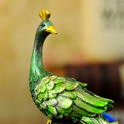 Mascot Resin Craft Peacock Decorative Ornament Creative Gift Home & Office Decor Direct from Manufacturer